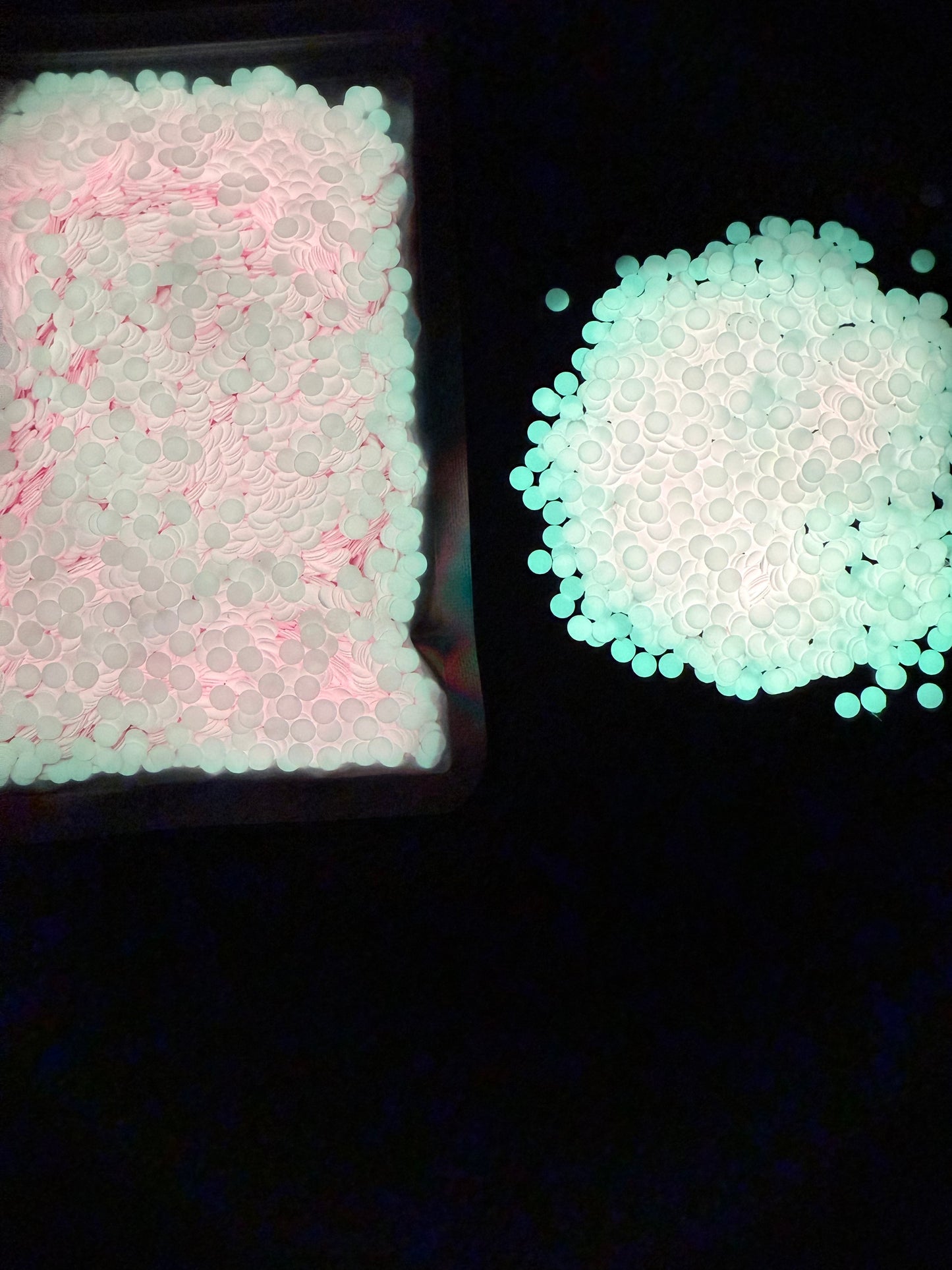 Glow Glitter and Shapes